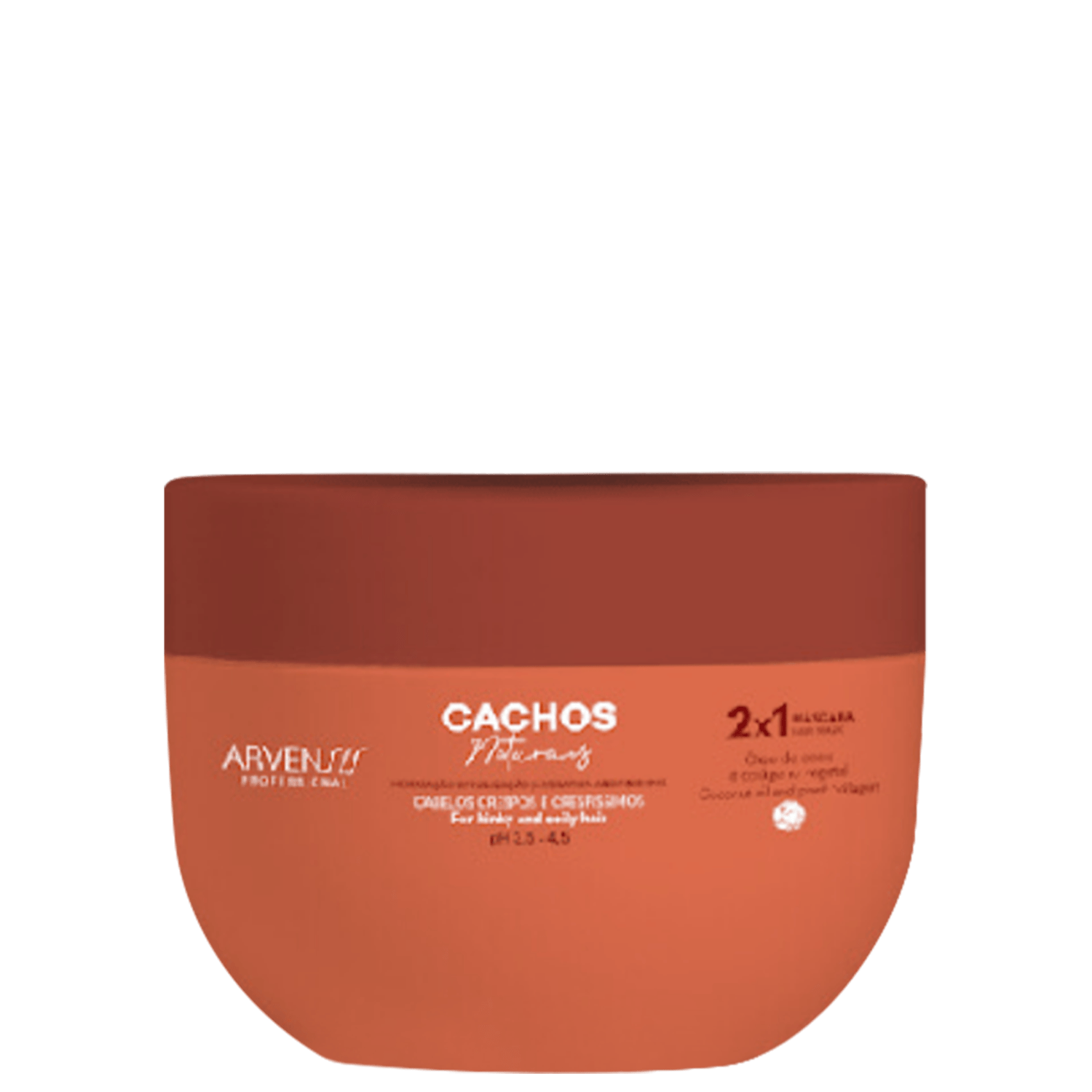 Máscara Capilar 2×1 Arvensis Cosmeticos Naturais Cachos Naturais Crespos E Crespissimos 450g