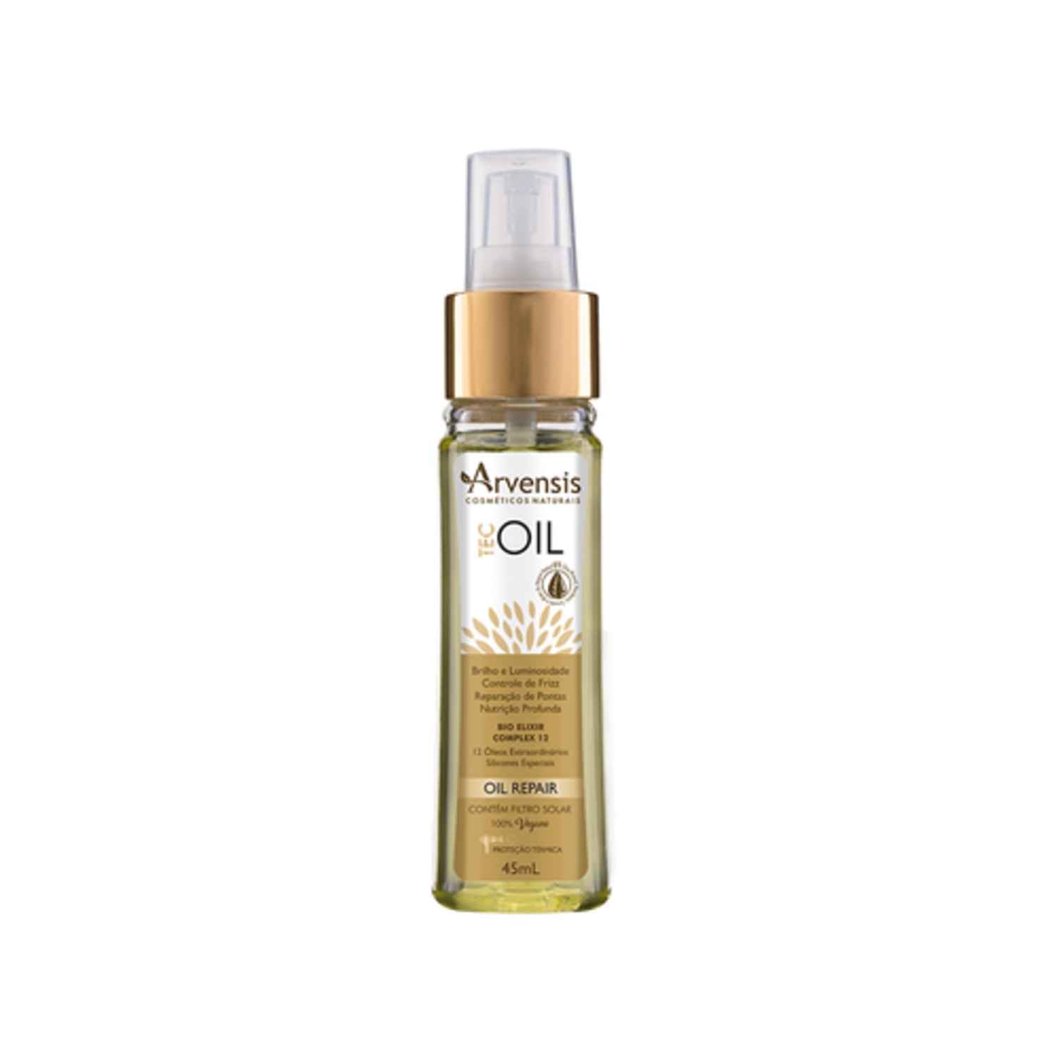 Óleo Capilar Arvensis Cosméticos Naturais Tec Oil Finalizador Premium 45ml