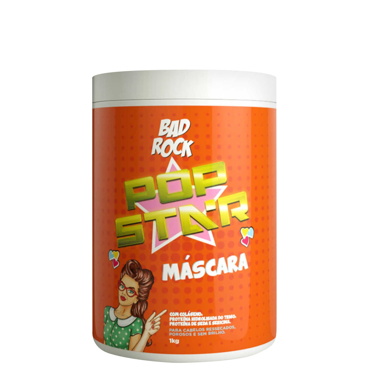 Máscara Capilar Bad Rock Pop Star Para Cabelos Ressecados 1kg