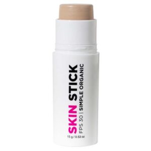 Base Facial em Stick Simple Organic Skin FPS30