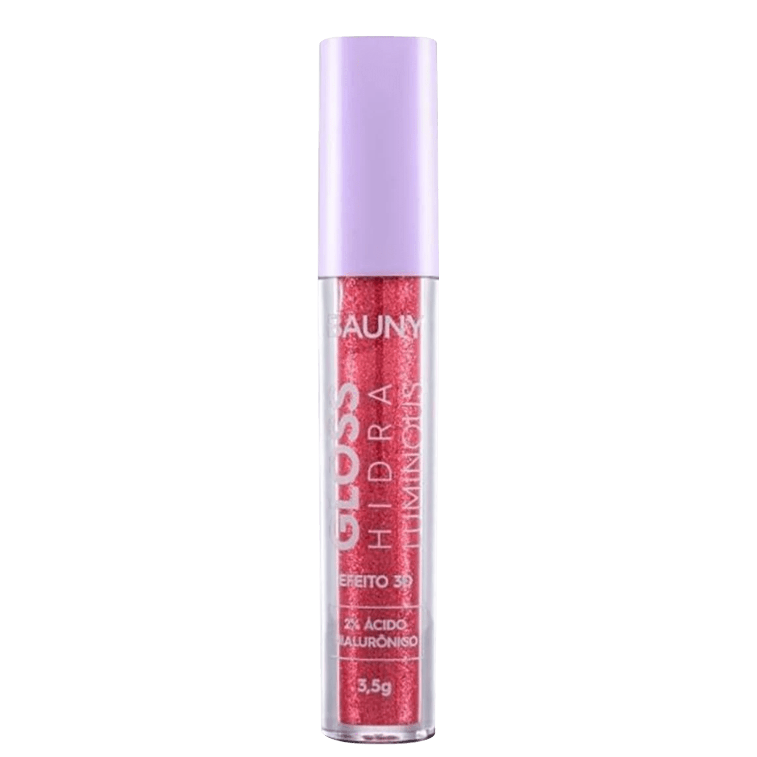 Gloss Labial Bauny Cosméticos Hidra Luminous 3D Chic Glow 3,5g