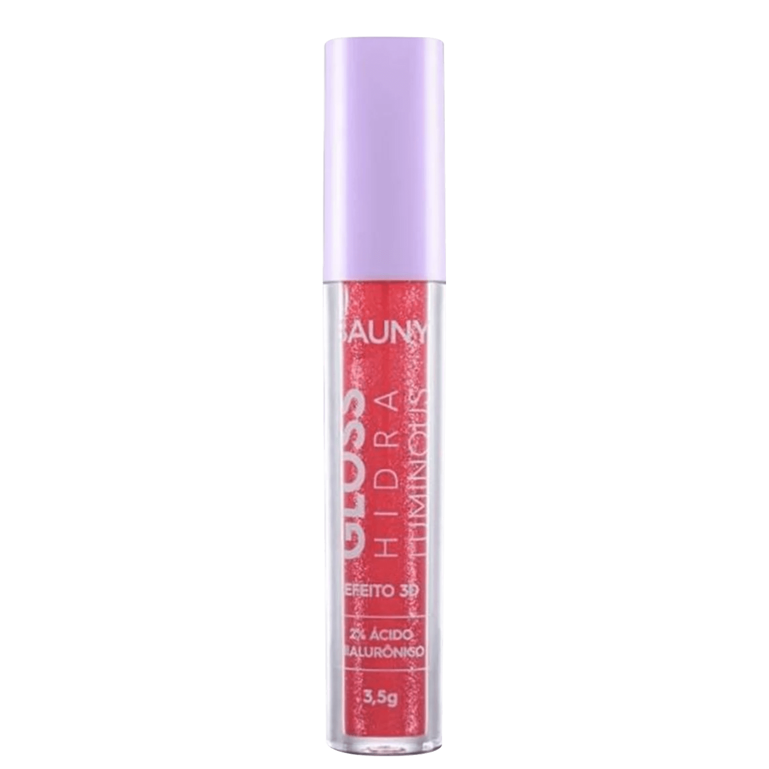 Gloss Labial Bauny Cosméticos Hidra Luminous 3D Peach Glow 3,5g