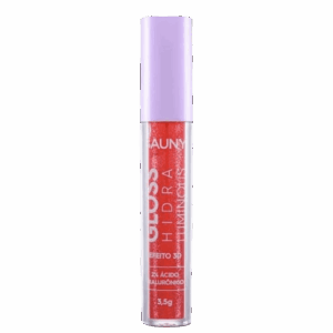 Gloss Labial Bauny Cosméticos Hidra Luminous 3D Ruby Glow 3,5g