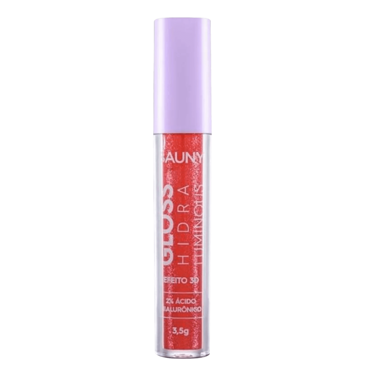 Gloss Labial Bauny Cosméticos Hidra Luminous 3D Ruby Glow 3,5g