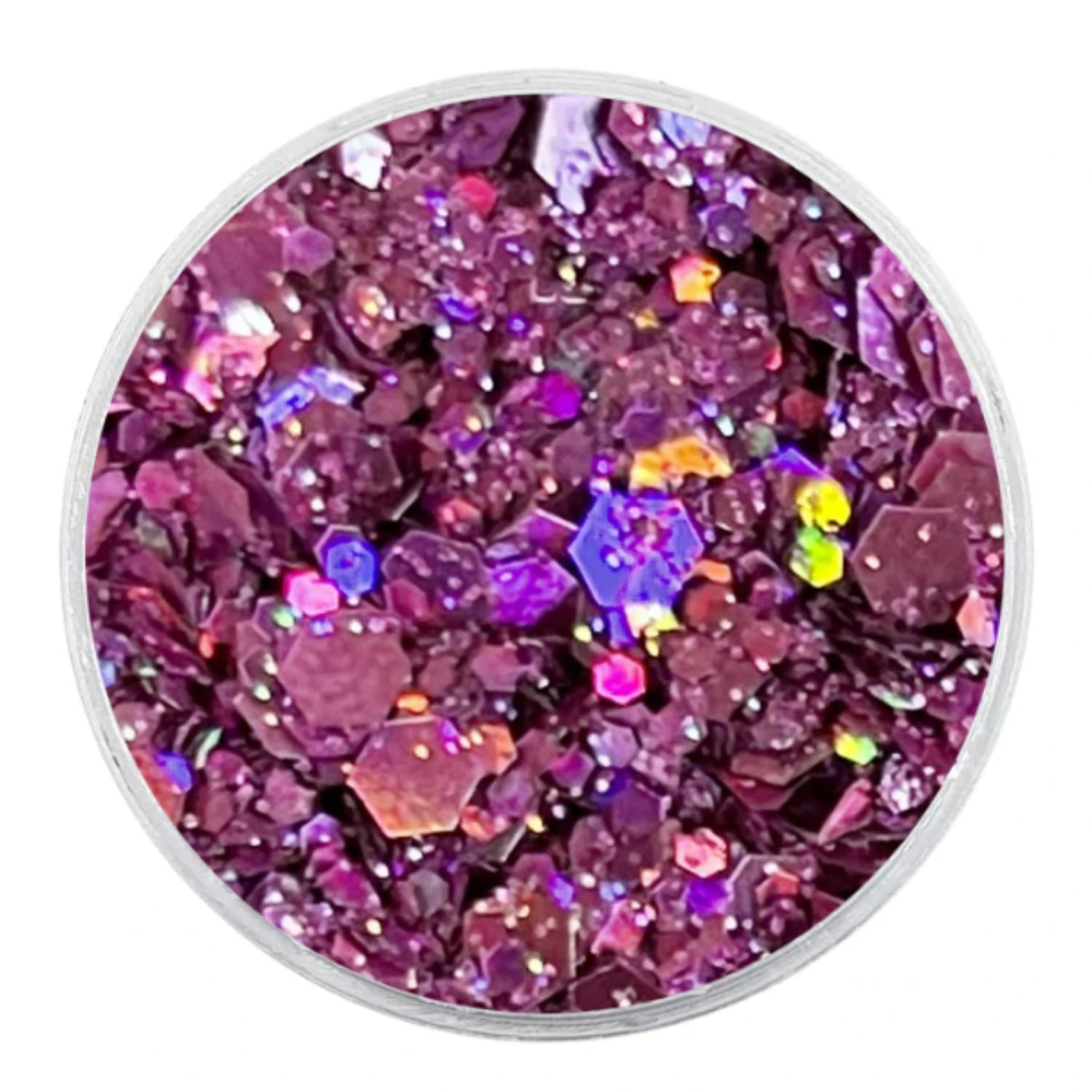 BioGlitter Flocado Rosa Holográfico Multifuncional Make A 3,0g