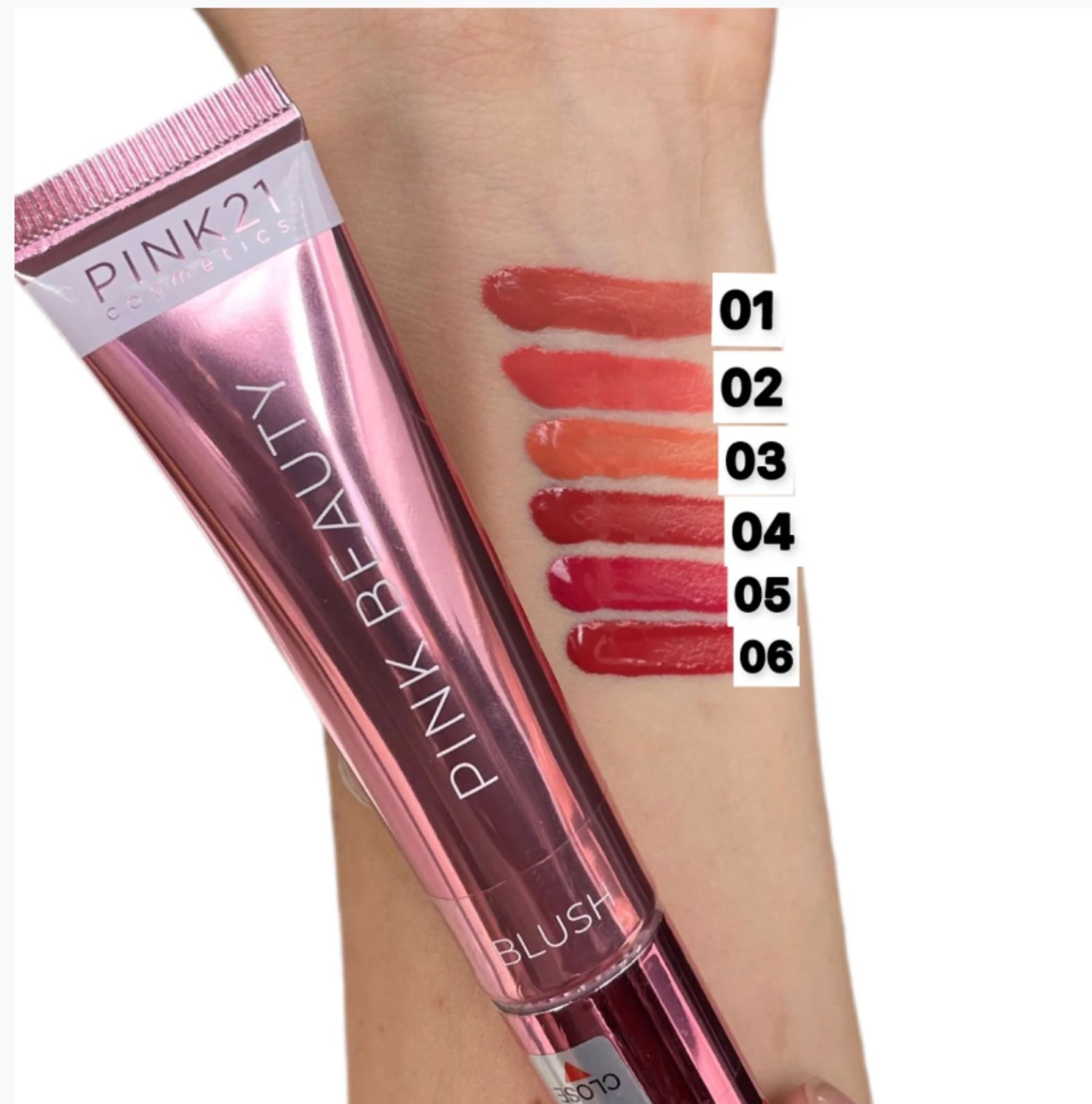 Blush Líquido Pink 21 Beauty com Aplicador 06