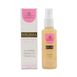 Bruma Facial Iluminadora Phállebeauty Gold Glow 140ml