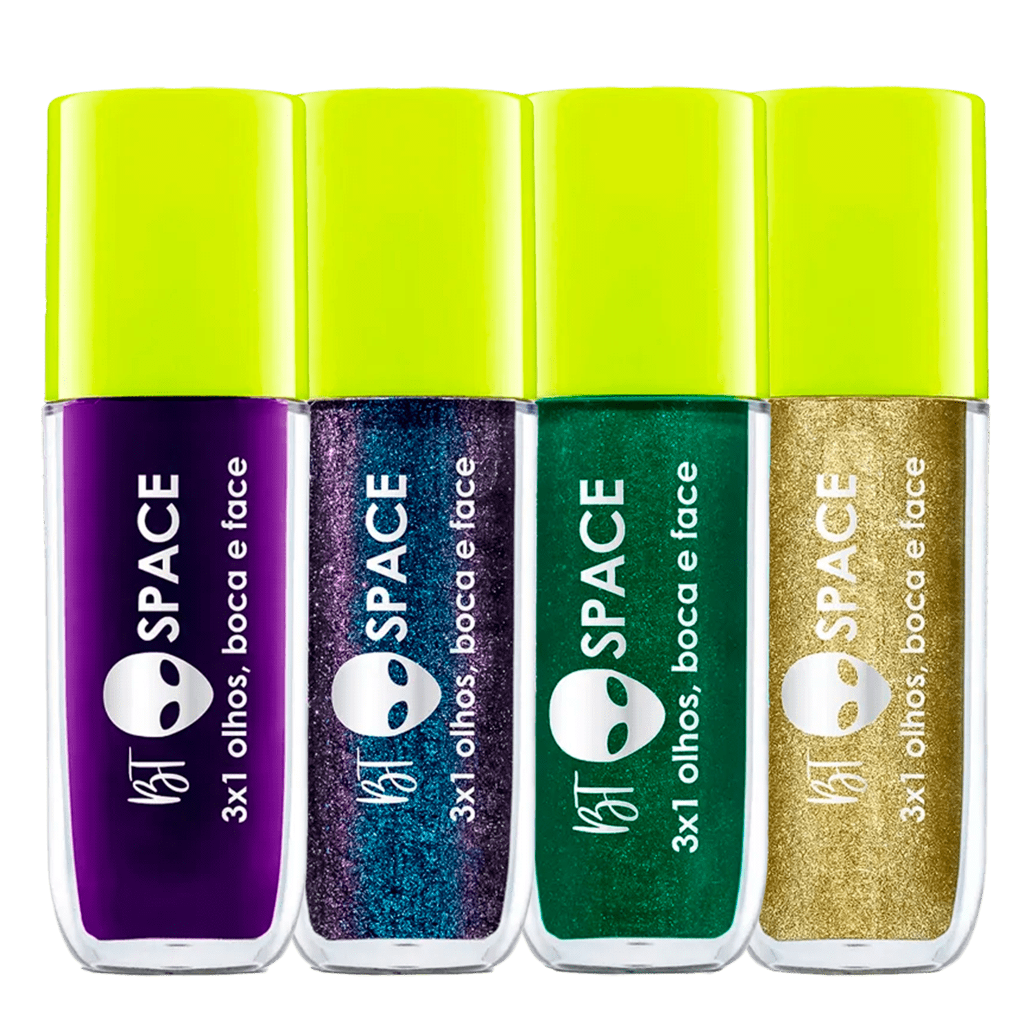 Kit Gloss Labial Bruna Tavares BT Space Alien + Interstellar + UFO + Spaceship