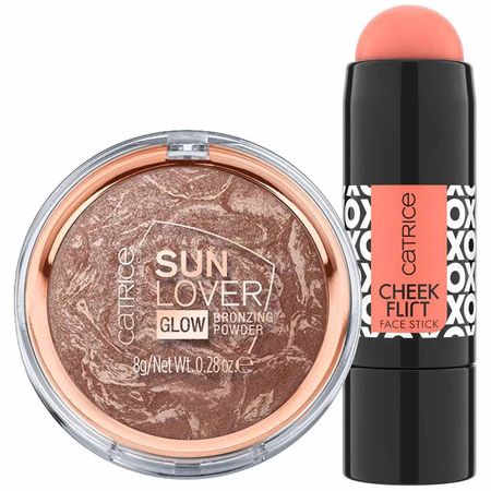 Kit Presenteável Catrice Pó Bronzeador e Blush Em Bastão
