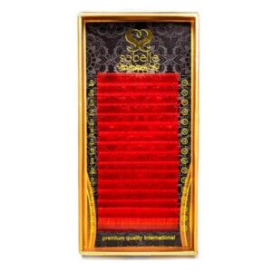 Cílios Mink Lash Vermelho 0.7 D Mix 11-14 Cílios Mink Lash Vermelho 0.7 D Mix 11-14