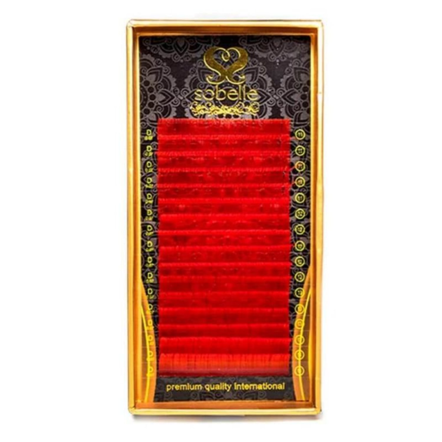 Cílios Mink Lash Vermelho 0.7 D Mix 11-14