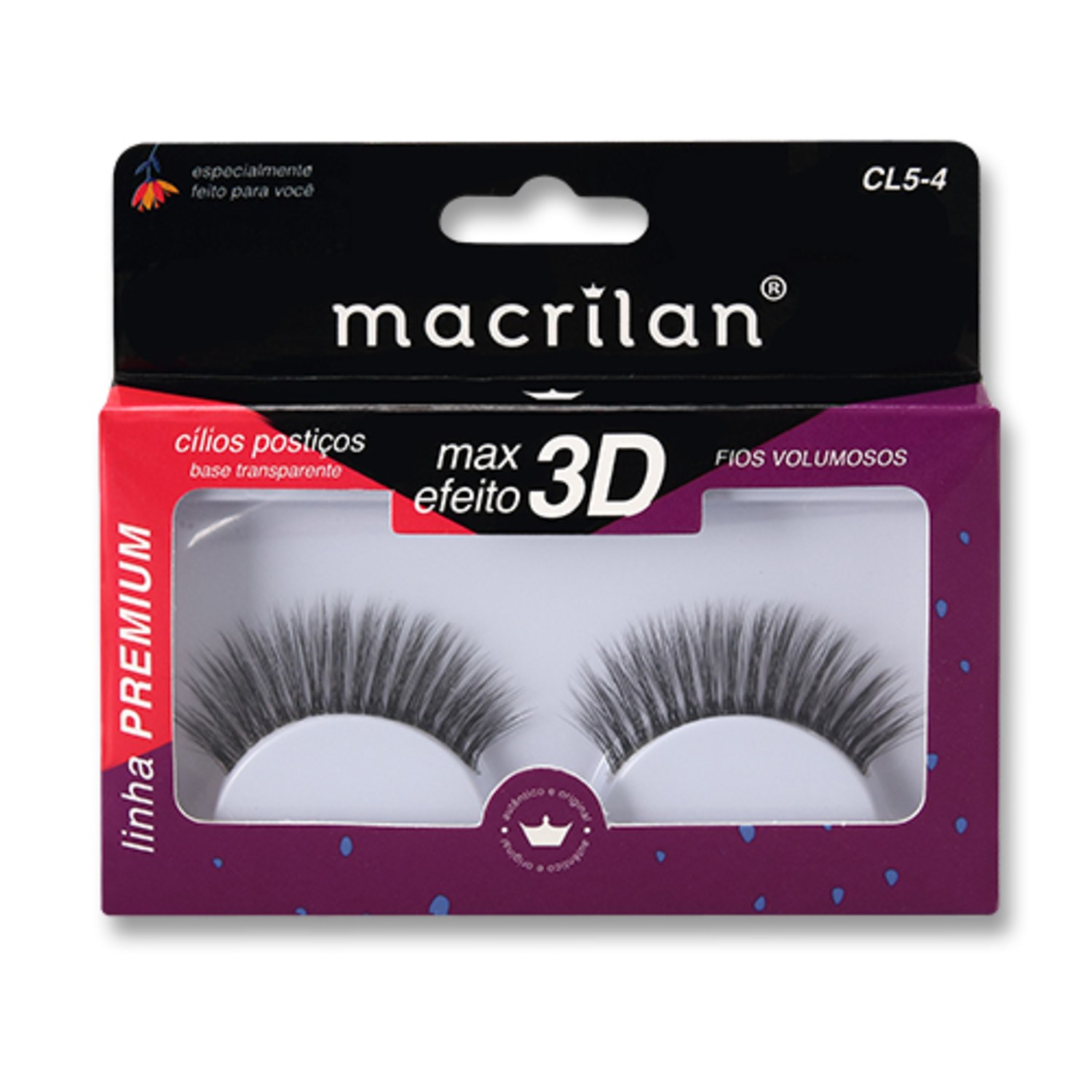 Cílios Postiços Macrilan Fios Volumosos CL5-4