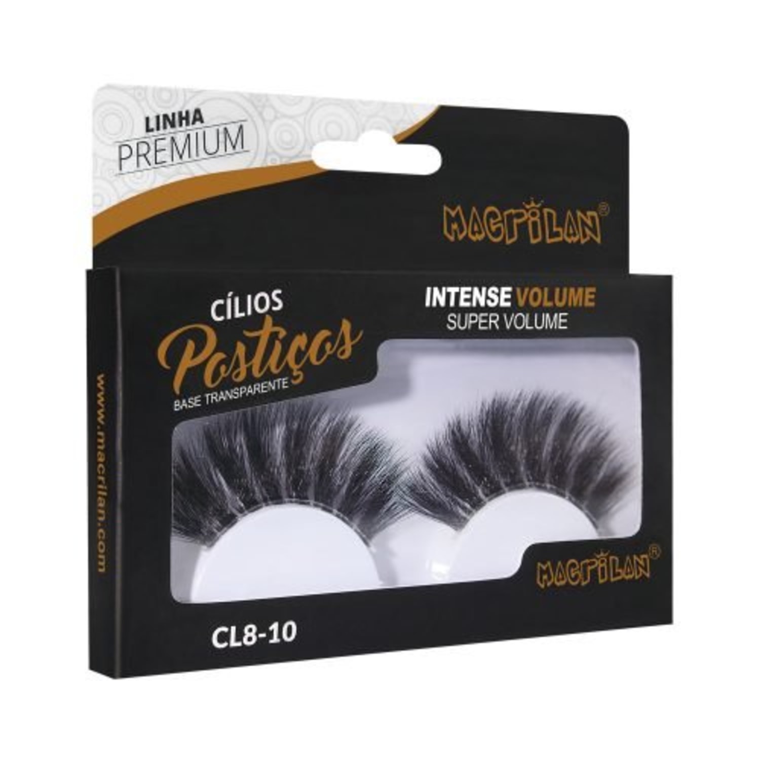 Cílios Postiços Macrilan Intense Volume CL8-10
