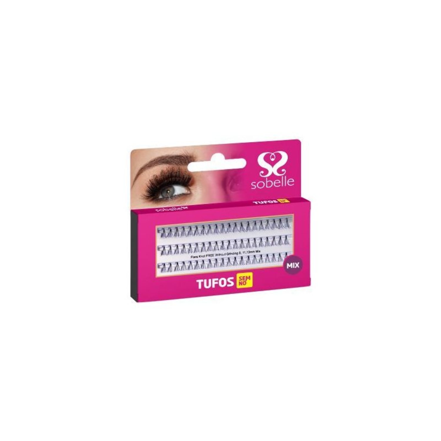 Cílios Tufos Premium Sobelle 13mm