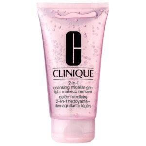Gel de Limpeza Facial Clinique 2-in-1 Cleansing Micellar Light Makeup Remover 50ml Gel de Limpeza Facial Clinique 2-in-1 Cleansing Micellar Light Makeup Remover 50ml