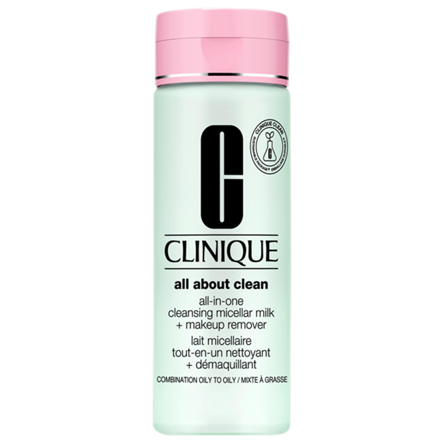 Leite Demaquilante Clinique All About Clean Micellar Milk Pele Mista a Oleosa, Tipos 3 e 4 200ml
