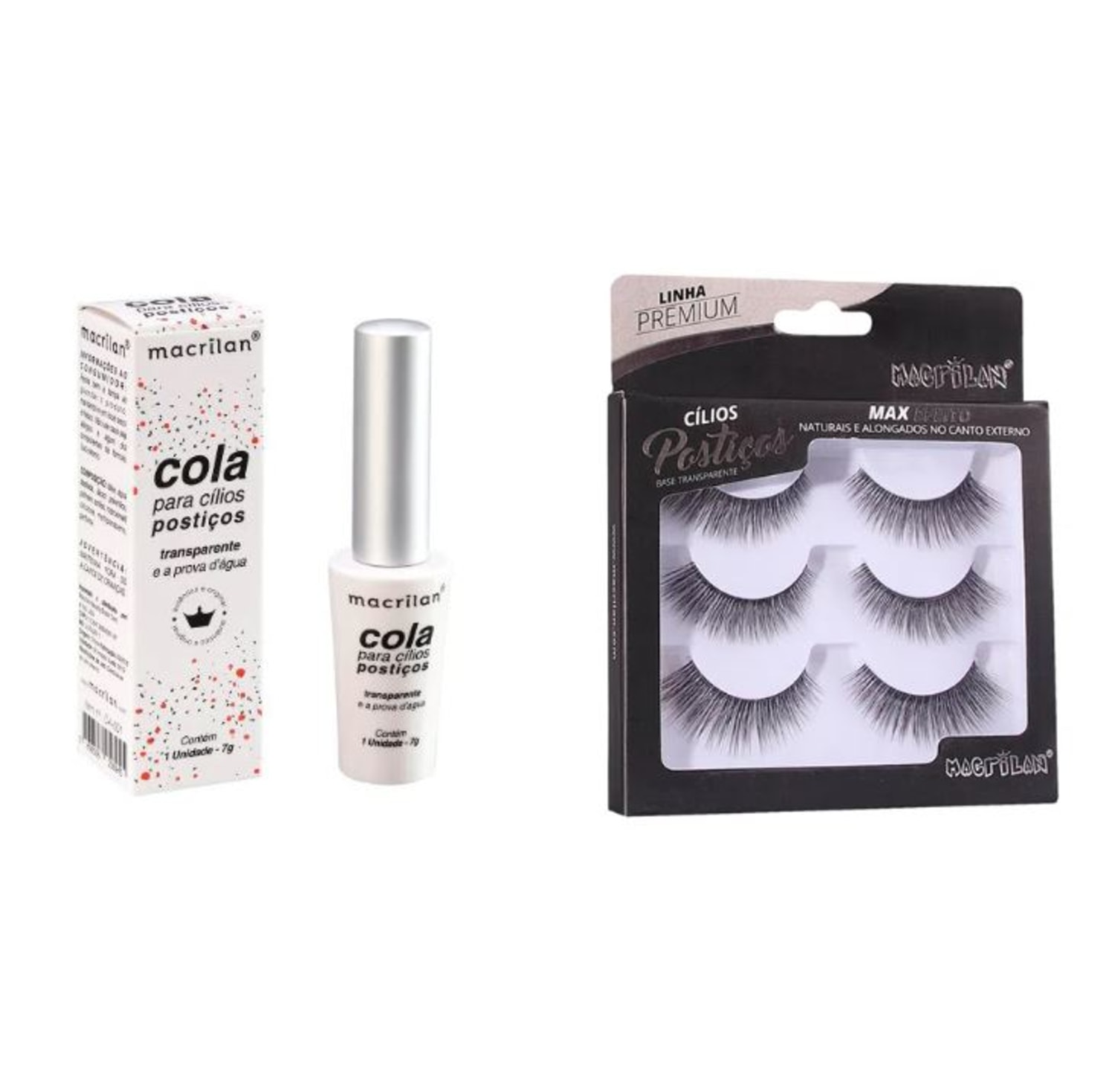Combo Cílios + Cola Macrilan CB03