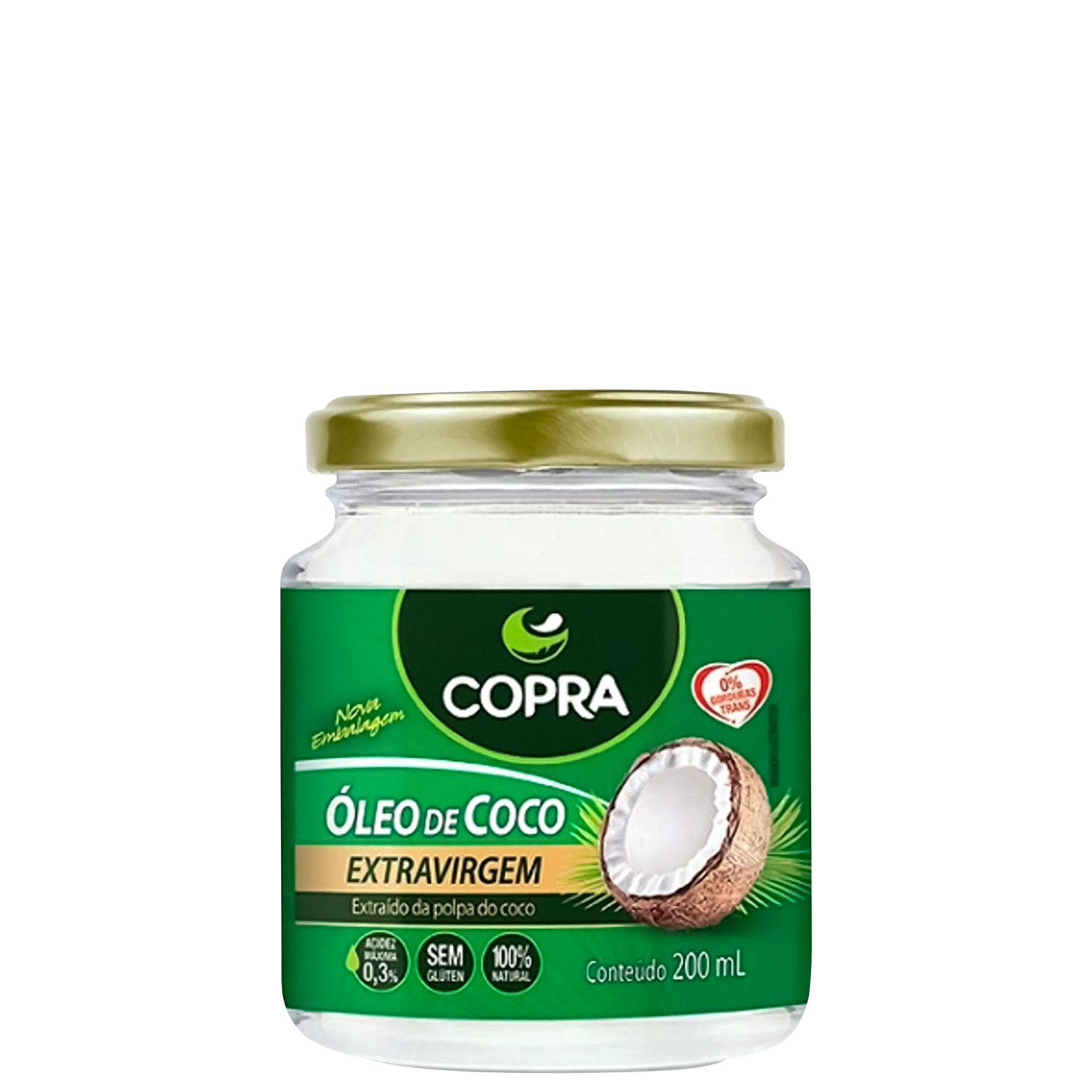 Óleo de Coco Copra Extravirgem 200ml