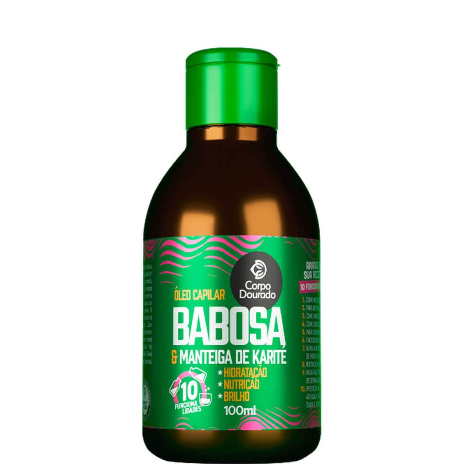 Óleo Capilar Corpo Dourado Babosa e Karité 100ml