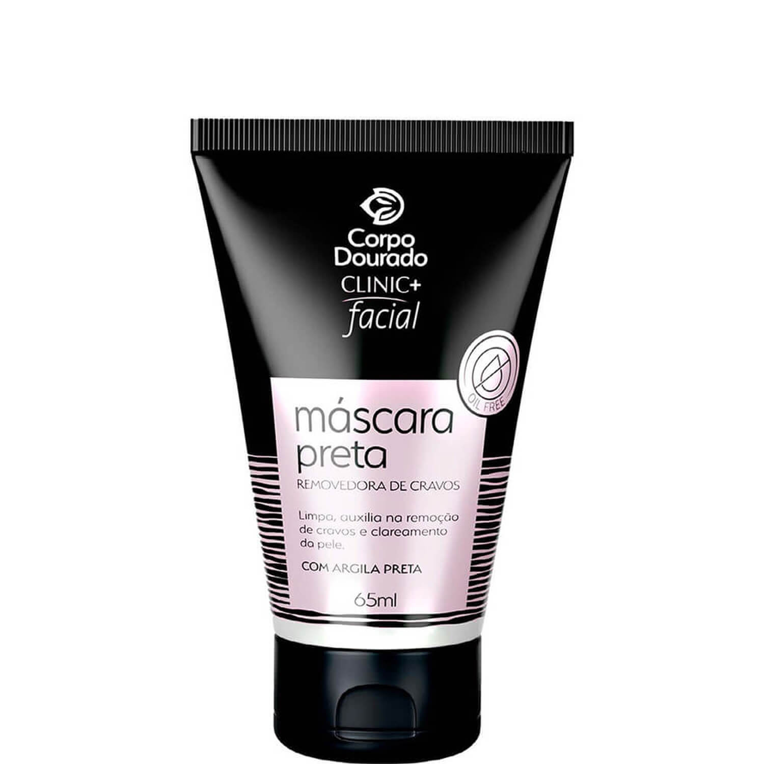 Máscara Preta Removedora de Cravos Corpo Dourado Clinic Mais 65ml