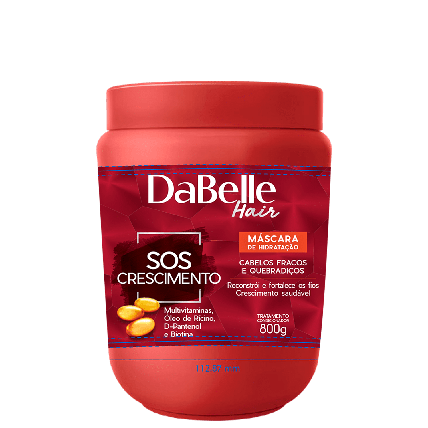 Máscara Capilar Dabelle Hair SOS Crescimento 800g