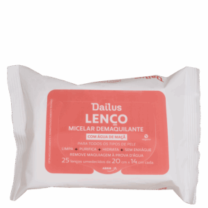 Lenço Micelar Demaquilante Dailus 25 Unidades