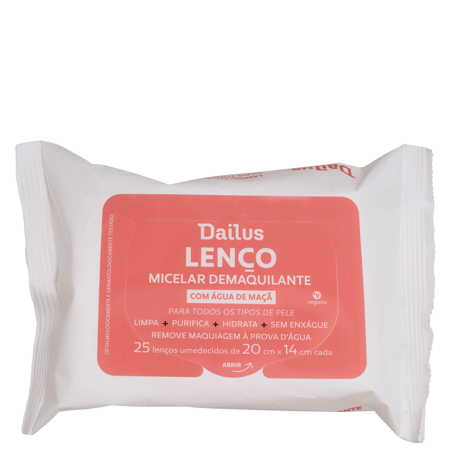 Lenço Micelar Demaquilante Dailus 25 Unidades