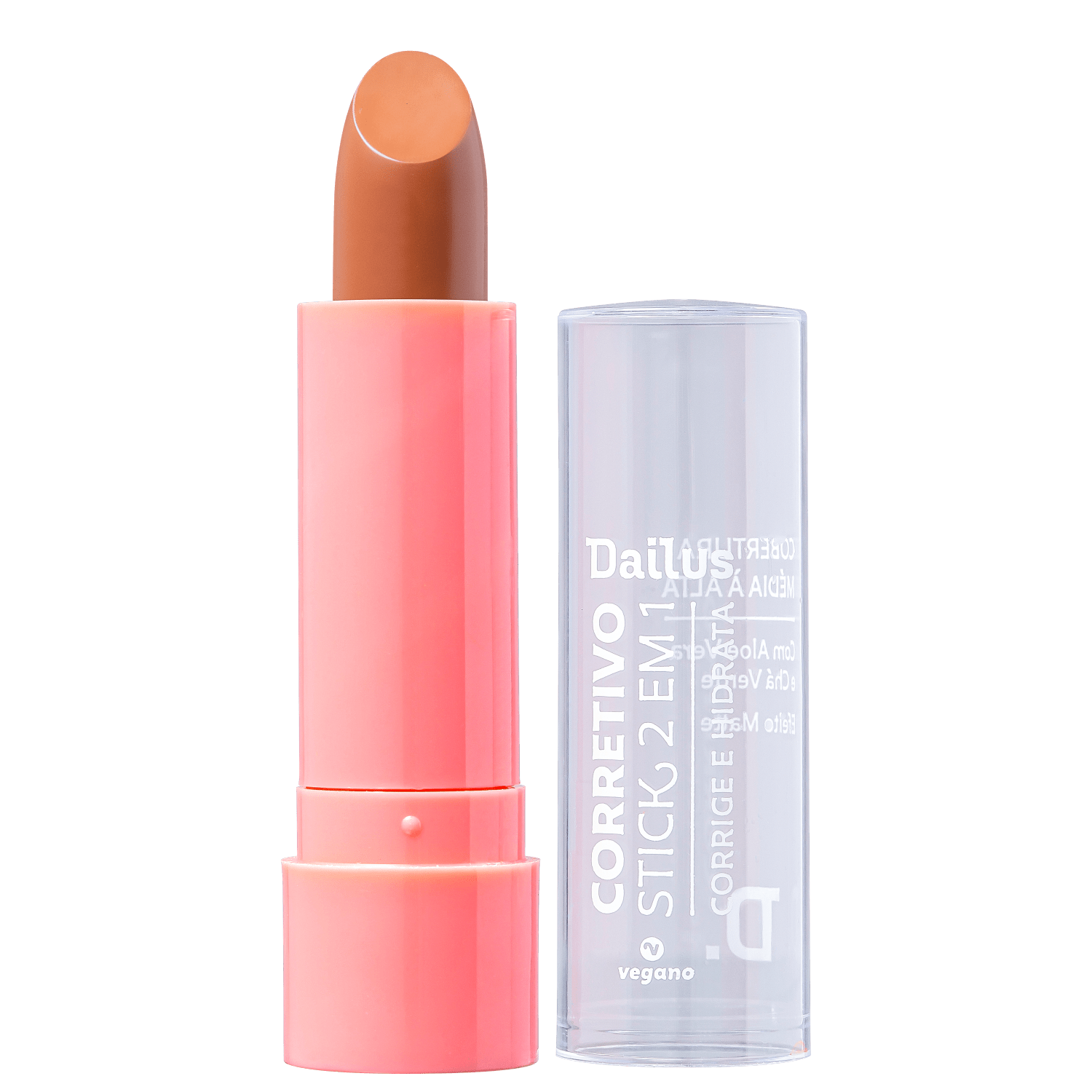Corretivo em Bastão Dailus Vegano Stick 2 em 1 D10 Escuro 3.5g