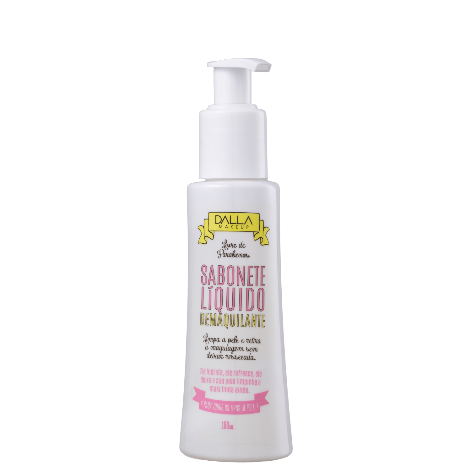 Sabonete Líquido Facial Dalla Makeup Demaquilante 100ml