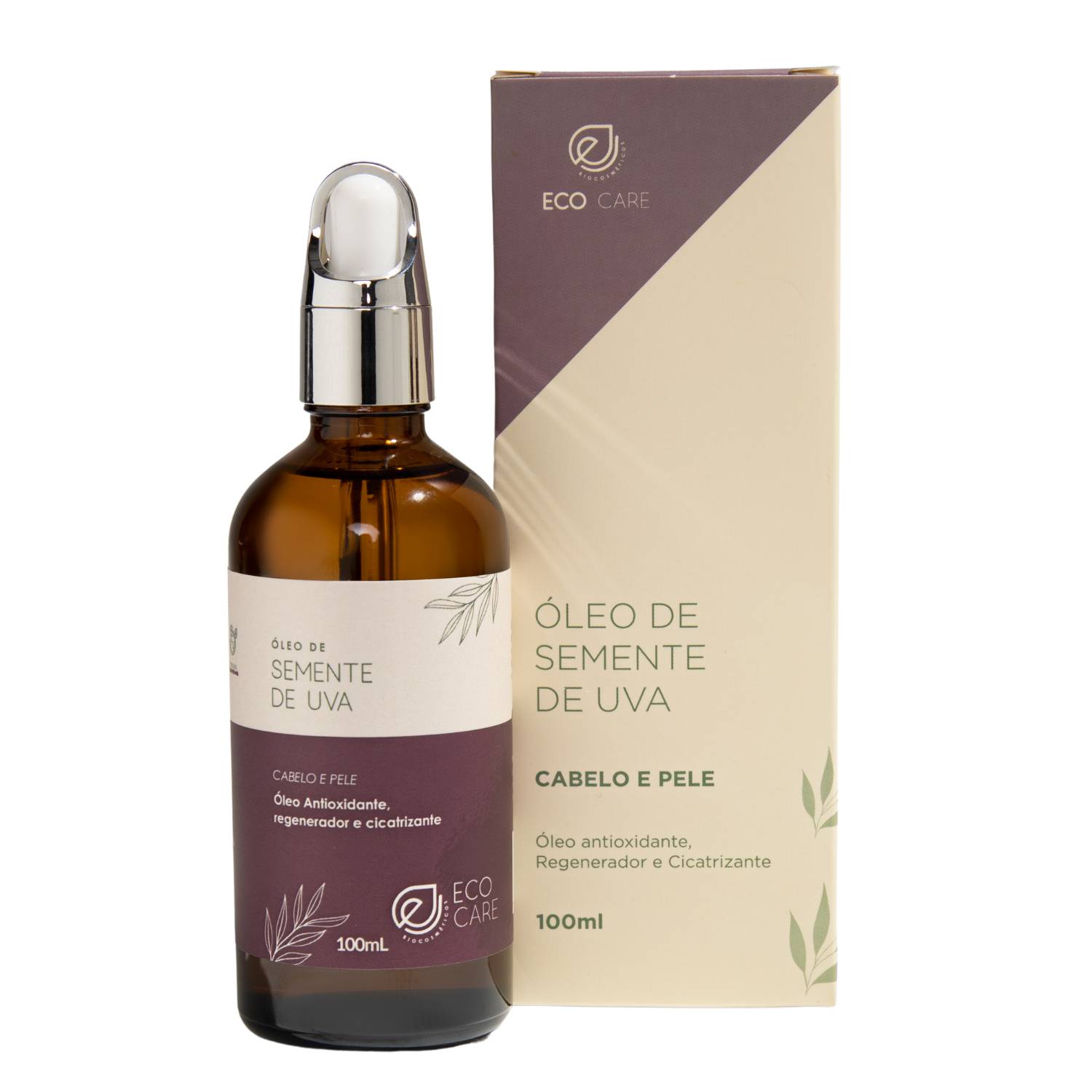 Óleo para Cabelo e Pele Eco Care Biocosméticos Semente de Uva 100ml