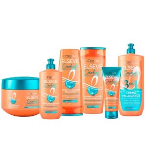 Kit Elseve Cachos Longos dos Sonhos Shampoo Condicionador Creme Noturno Creme 3 em 1 Creme de Tratamento Creme de Pentear Kit Elseve Cachos Longos dos Sonhos Shampoo Condicionador Creme Noturno Creme 3 em 1 Creme de Tratamento Creme de Pentear