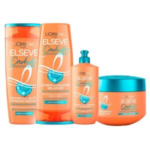 Kit Elseve Cachos Longos dos Sonhos Shampoo Condicionador Máscara Creme de Pentear Kit Elseve Cachos Longos dos Sonhos Shampoo Condicionador Máscara Creme de Pentear