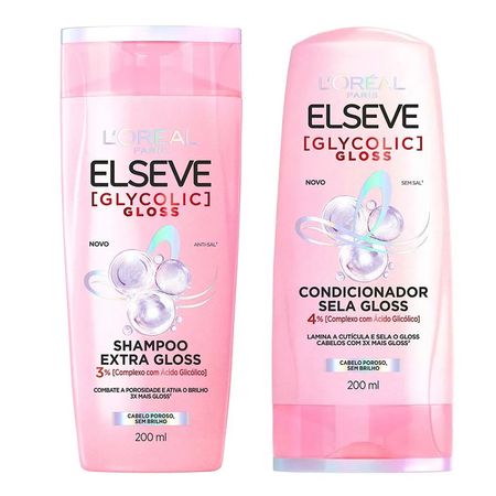 Kit Elseve Glycolic Gloss Shampoo Condicionador