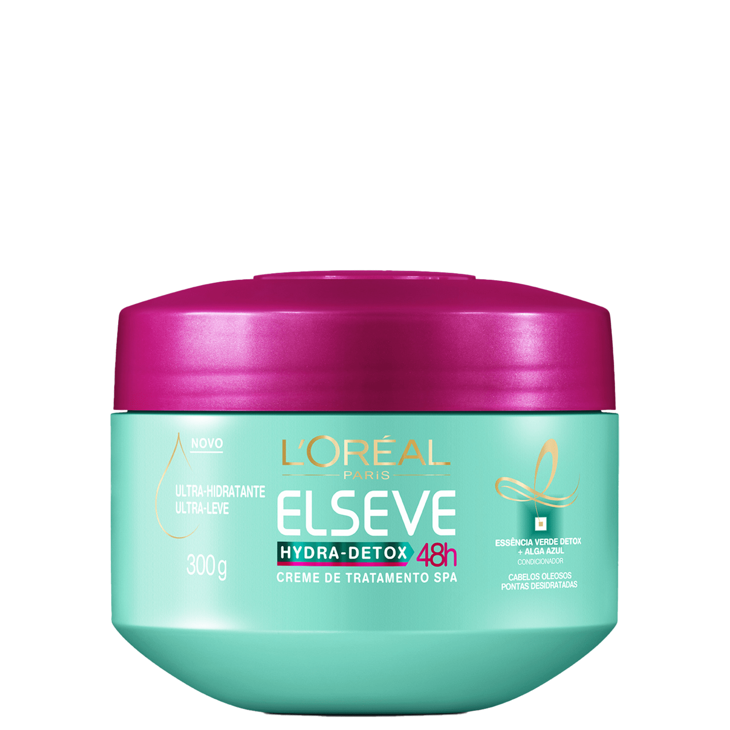 Máscara de Tratamento Elseve Loreal Paris Hydra Detox 48h 300g