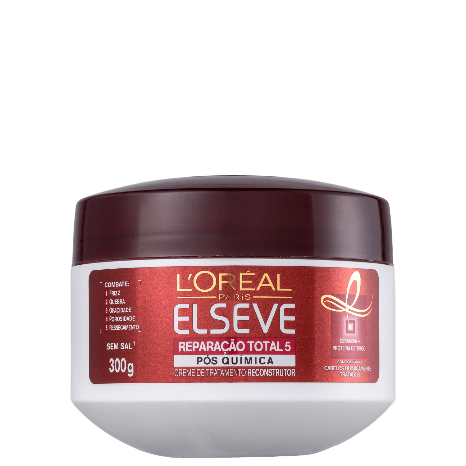 Máscara Capilar de Tratamento Elseve Loreal Paris Reparação Total 5 Pós Química 300g