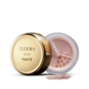 Glitter Multifuncional Eudora Glam Paetê Rosê 1,0g