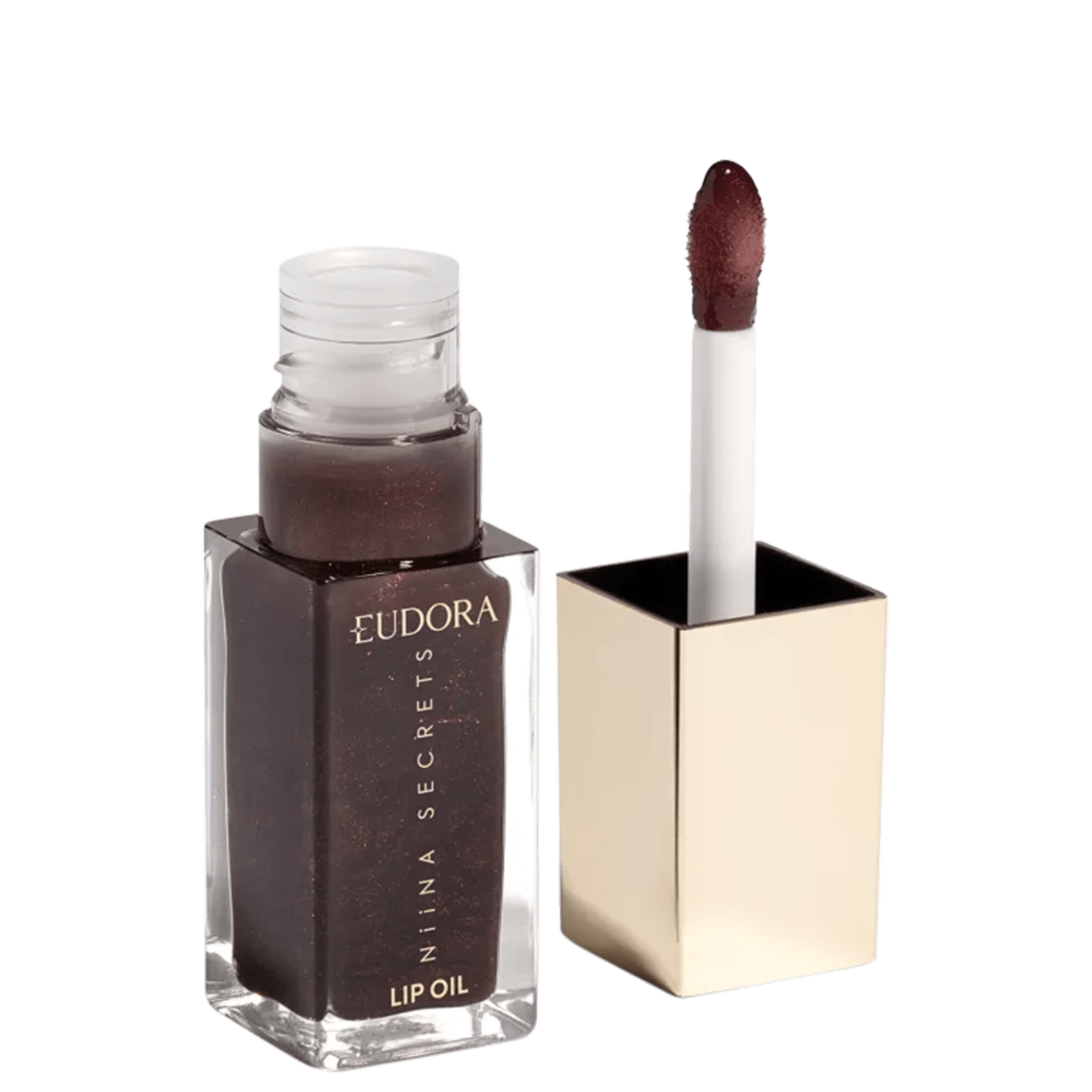 Lip Oil Eudora Niina Secrets Shine Flowers Rosa Negra 7ml