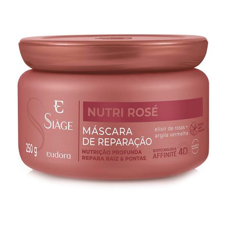Máscara de Reparação Capilar Eudora Siage Nutri Rose 250g