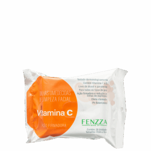Lenço Demaquilante Fenzza Make Up Vitamina C 25 Unidades