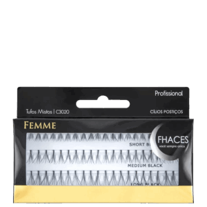 Cílios Postiços Fhaces Femme Misto 3020 Tufos