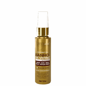 Óleo De Coco Forever Liss Banho De Verniz 60ml Reparação, Brilho Intenso, Prevenção de Pontas Duplas