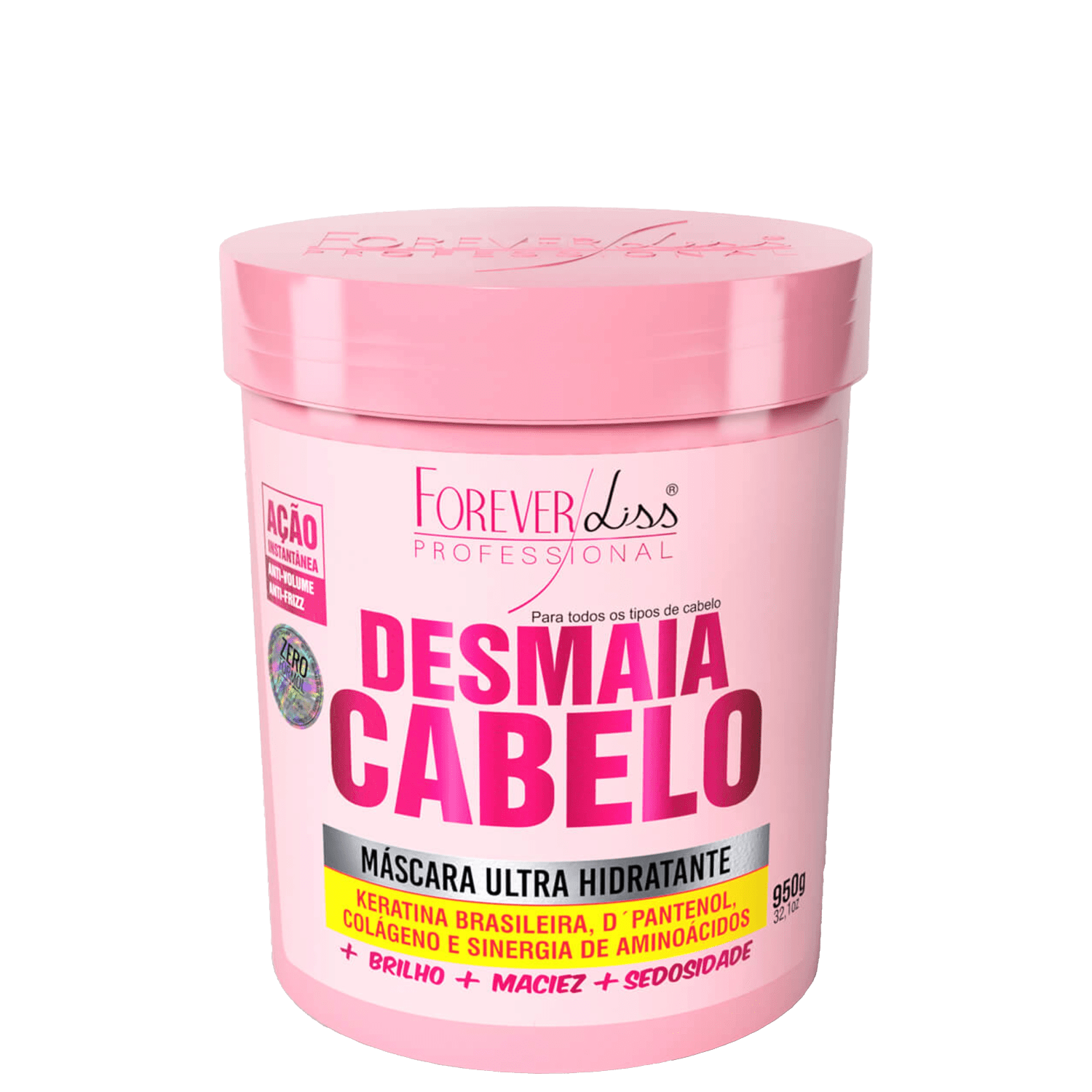 Máscara Hidratante Forever Liss Professional Desmaia Cabelo 950g
