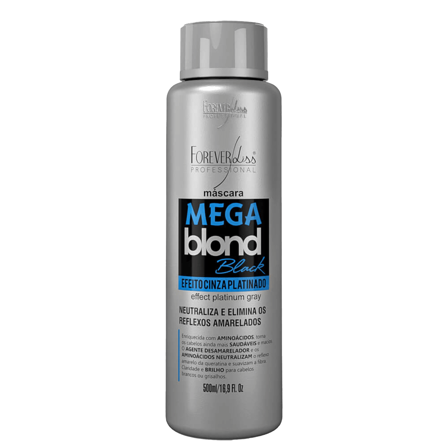 Máscara Matizadora Forever Liss Professional Mega Blond Black 500ml
