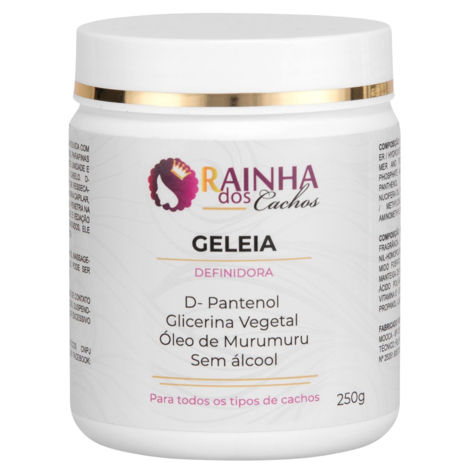 Geleia Definidora Rainha dos Cachos 250g