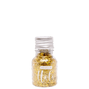 Glitter Flocado Dourado Holográfico Garrafinha 10,0g Glitter Flocado Dourado Holográfico Garrafinha 10,0g