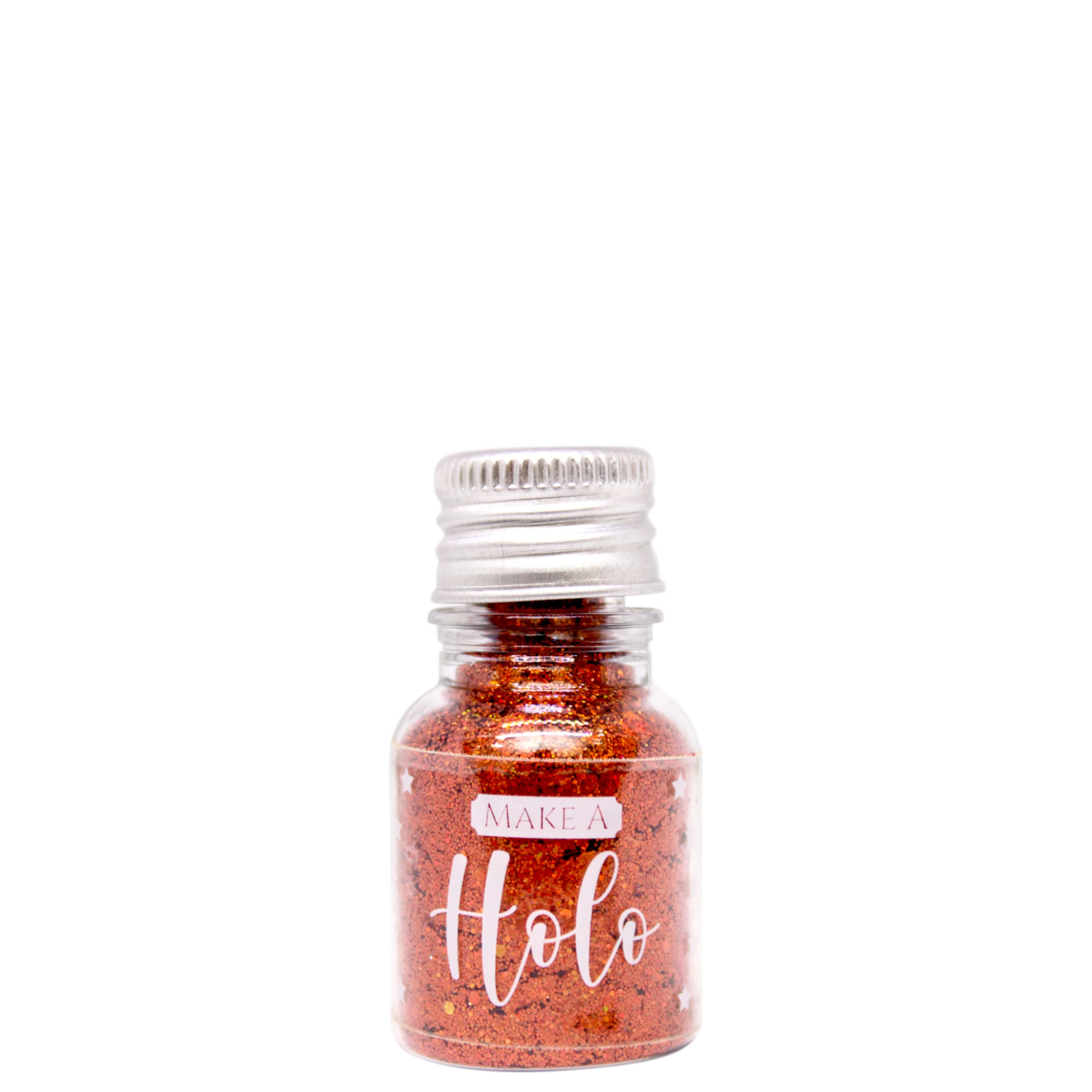 Glitter Flocado Laranja Holográfico Garrafinha 10,0g