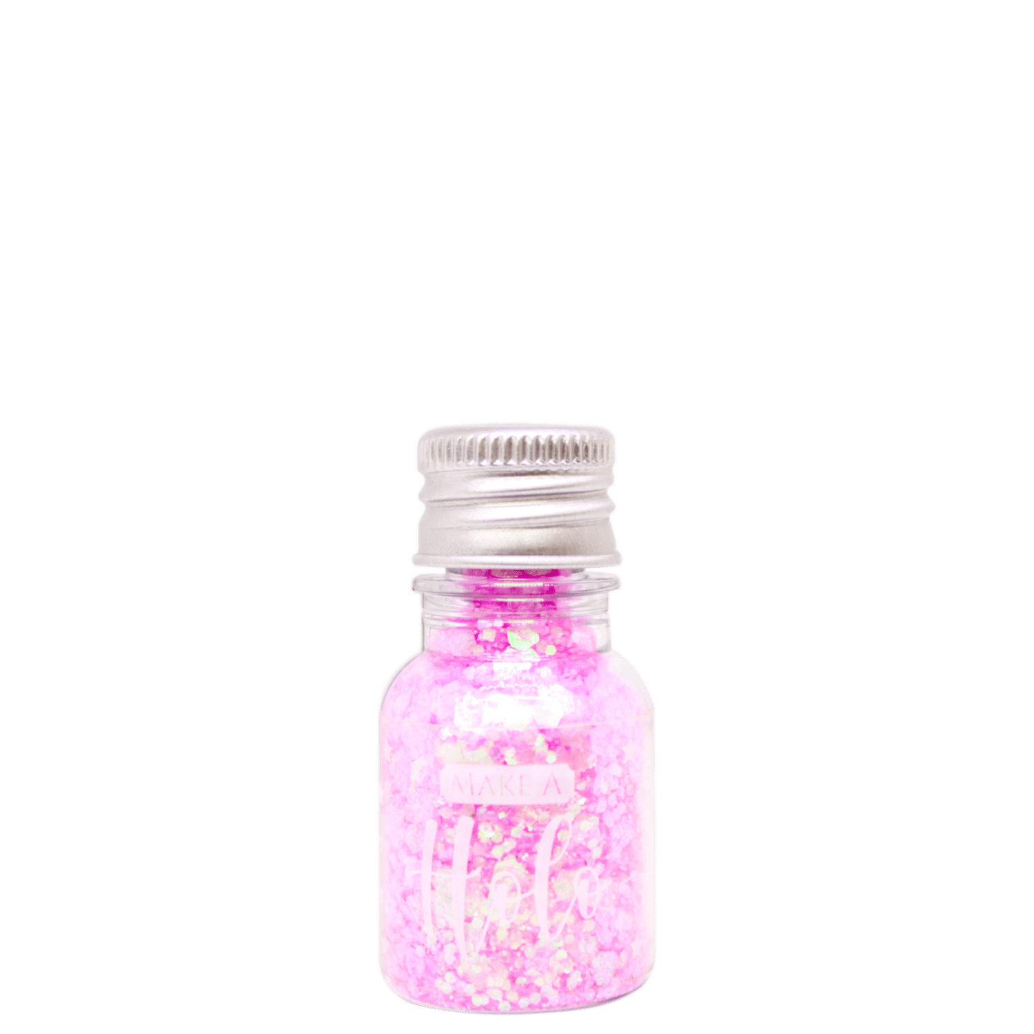 Glitter Flocado Lilás Rosado Holográfico Garrafinha 10,0g