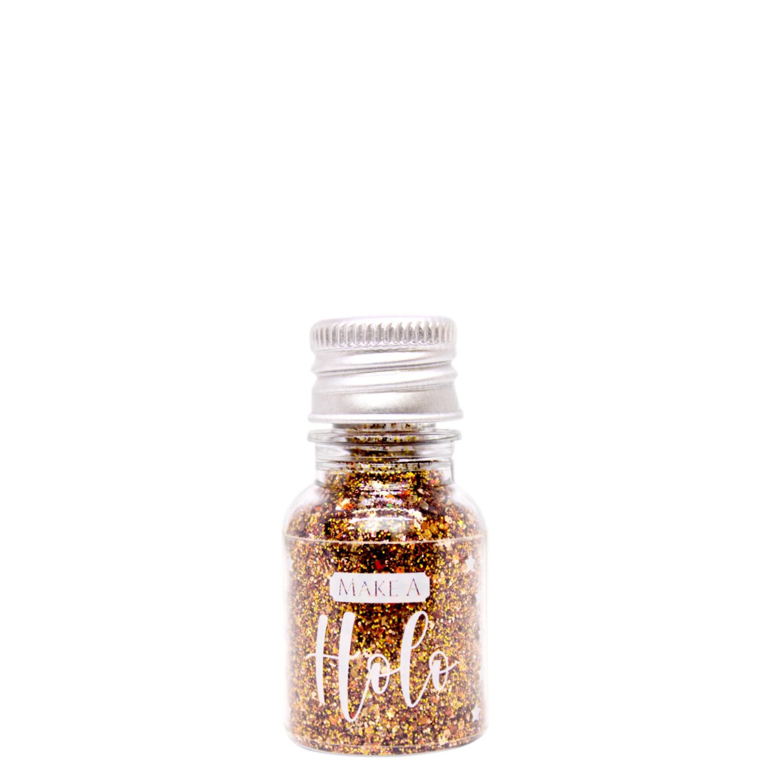 Glitter Flocado Marrom Holográfico Garrafinha 10,0g