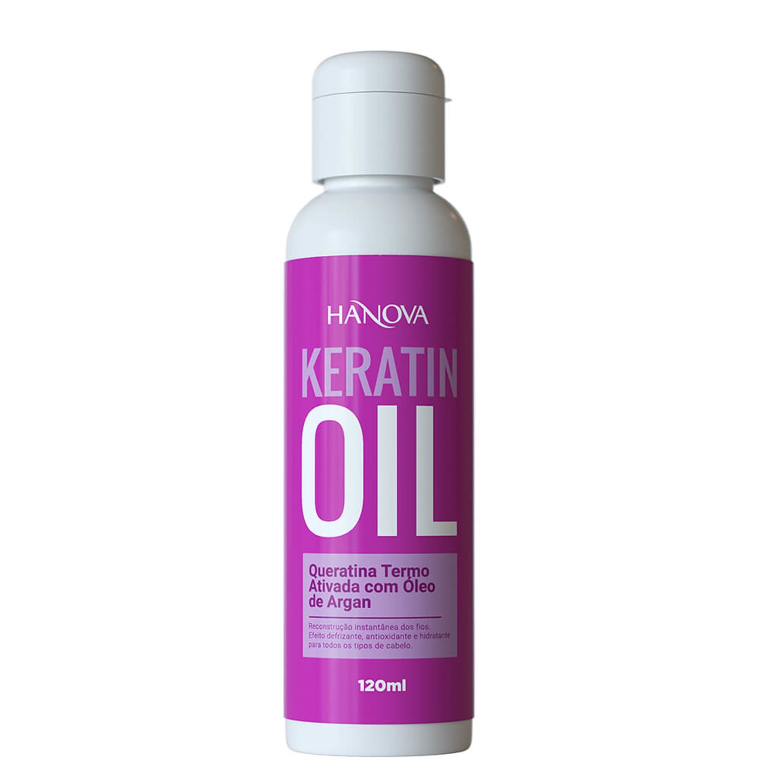Óleo Capilar Hanova Keratin Oil com Óleo de Argan 120ml