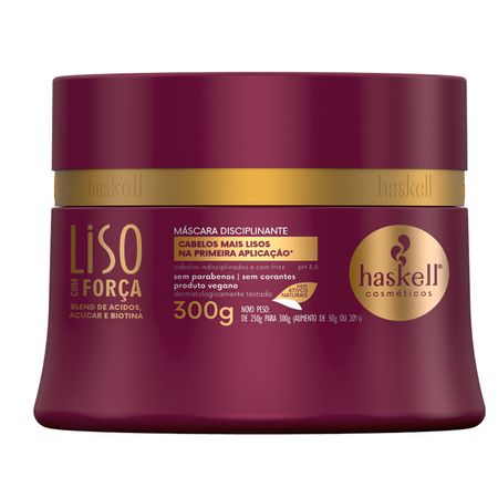Máscara de Tratamento Haskell Liso Com Força